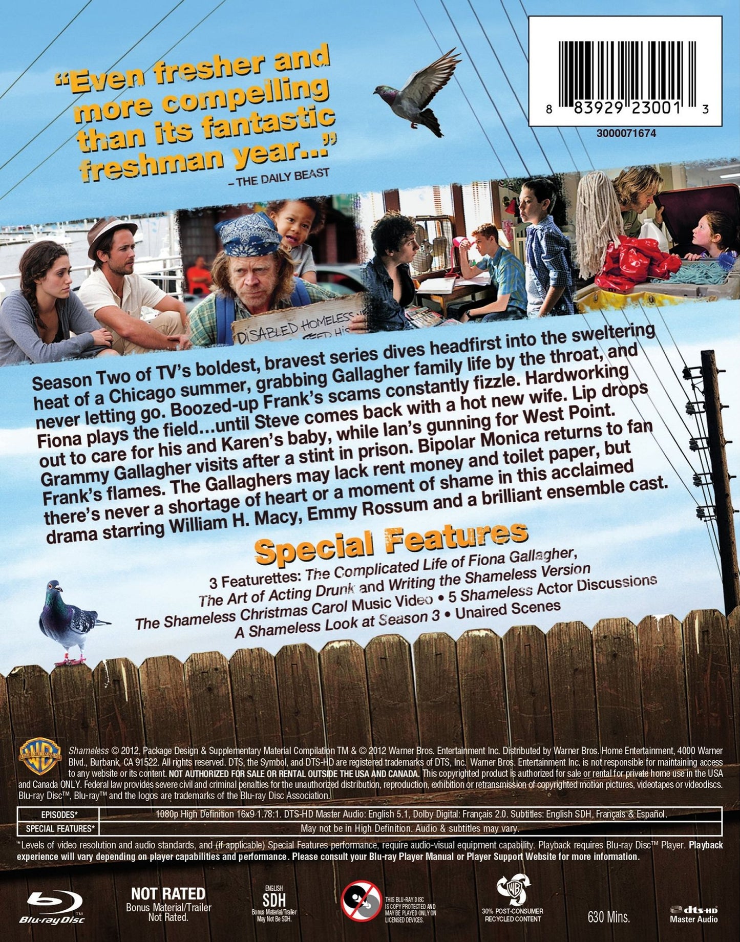 Shameless: The Complete Second Season [2 Discs] [Blu-ray]