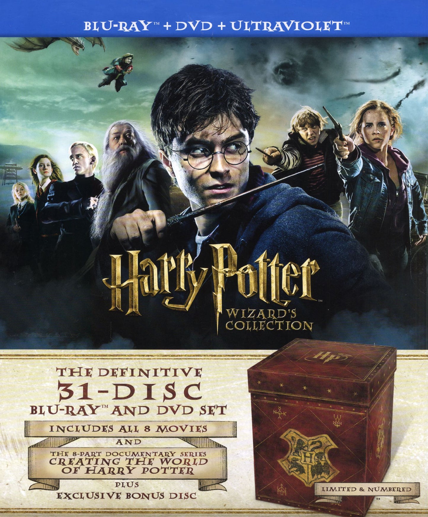 Harry Potter Wizard's Collection [31 Discs] [Includes Digital Copy] [UltraViolet] [Blu-ray/DVD]