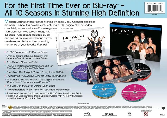 Friends: The Complete Series Collection [21 Discs] [Blu-ray]