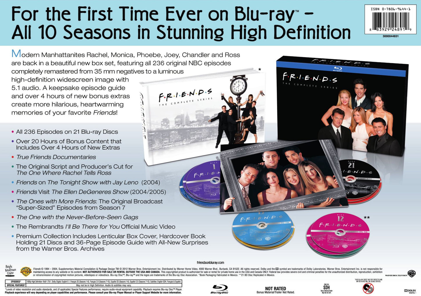 Friends: The Complete Series Collection [21 Discs] [Blu-ray]