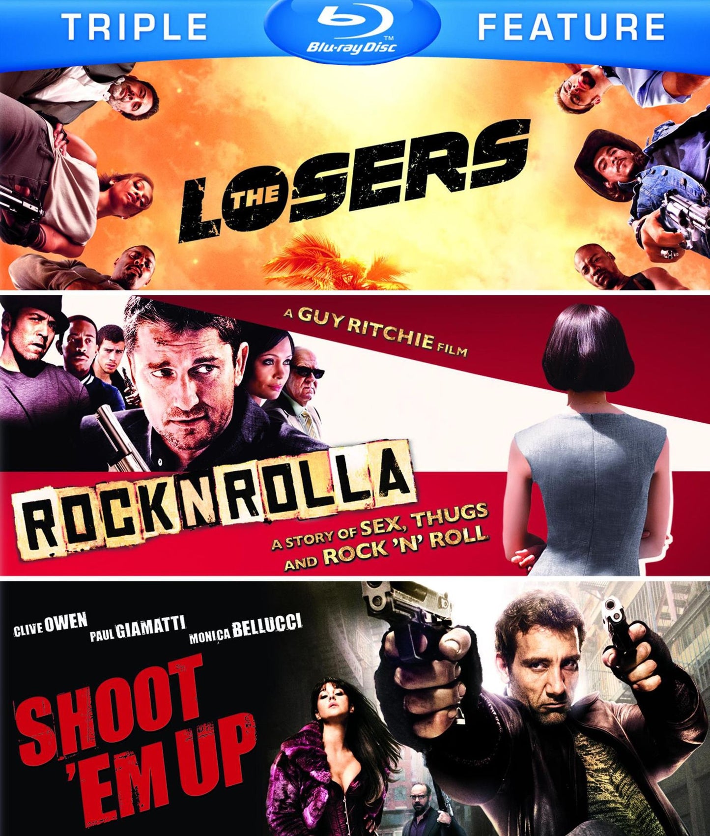 Losers/RocknRolla/Shoot 'Em Up [3 Discs] [Blu-ray]