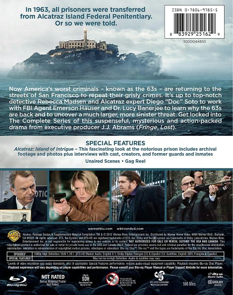 Alcatraz: The Complete Series [2 Discs] [Includes Digital Copy] [UltraViolet] [Blu-ray]