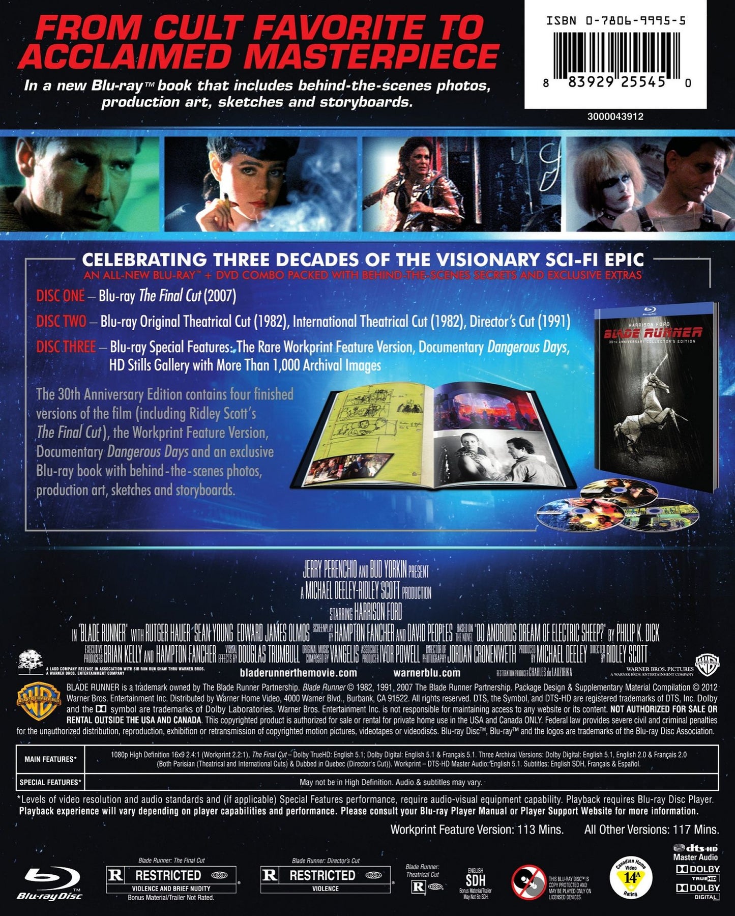Blade Runner [30th Anniversary] [3 Discs] [Blu-ray/DVD]