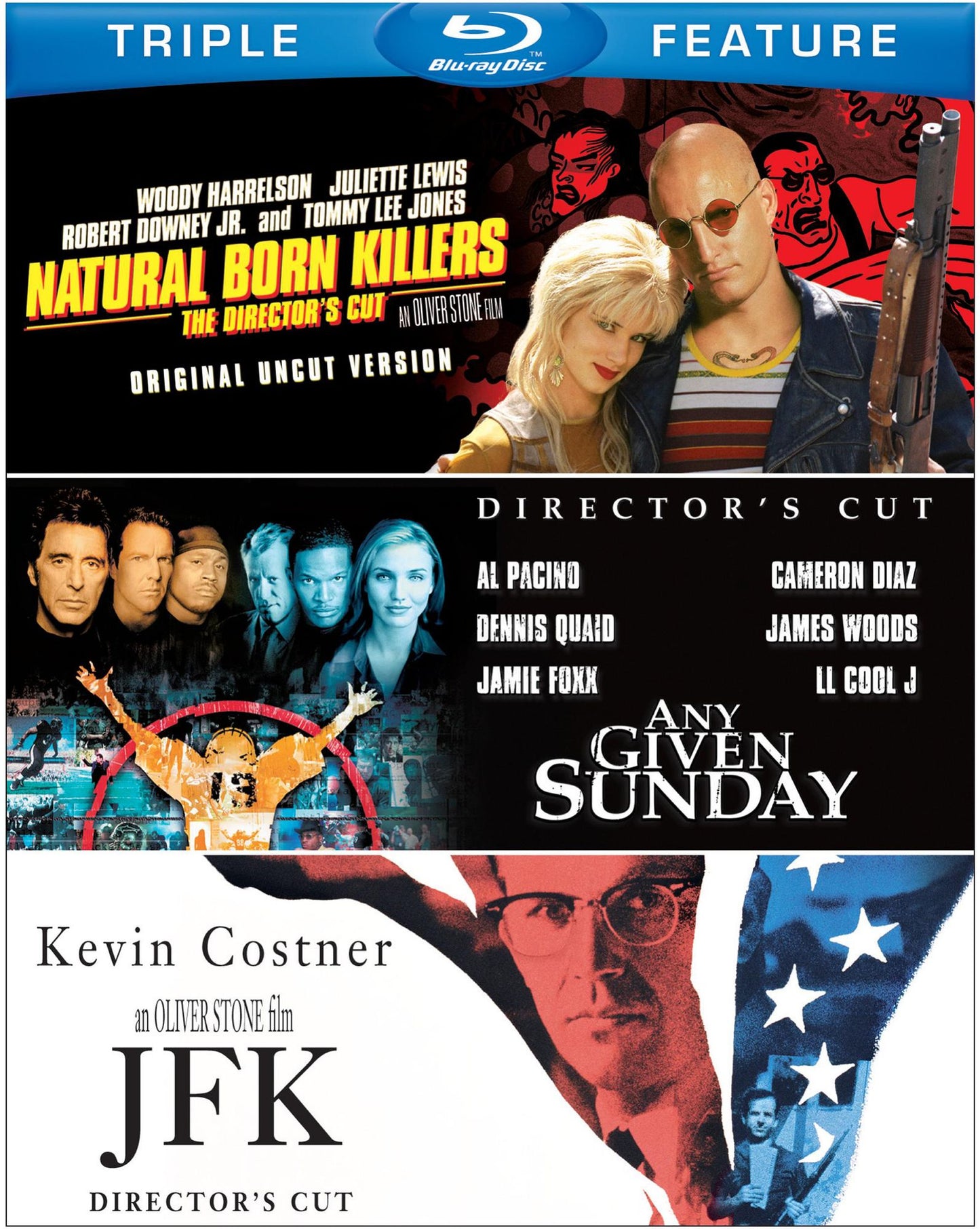 Natural Born Killers/Any Given Sunday/JFK [Blu-ray]