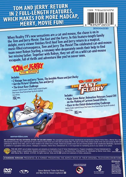 Tom and Jerry: The Movie/Tom and Jerry: The Fast and the Furry [2 Discs]