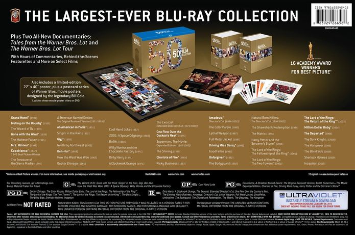 Best of Warner Bros.: 50 Film Collection [52 Discs] [Blu-ray] [Includes Digital Copy] [UltraViolet]