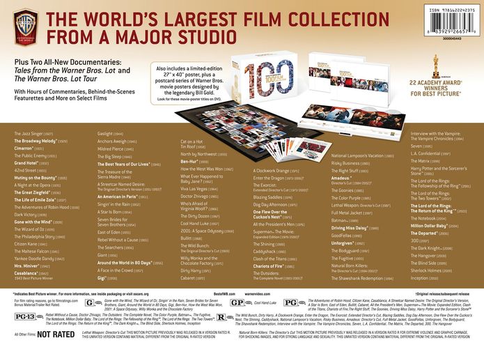 Best of Warner Bros.: 100 Film Collection [55 Discs]