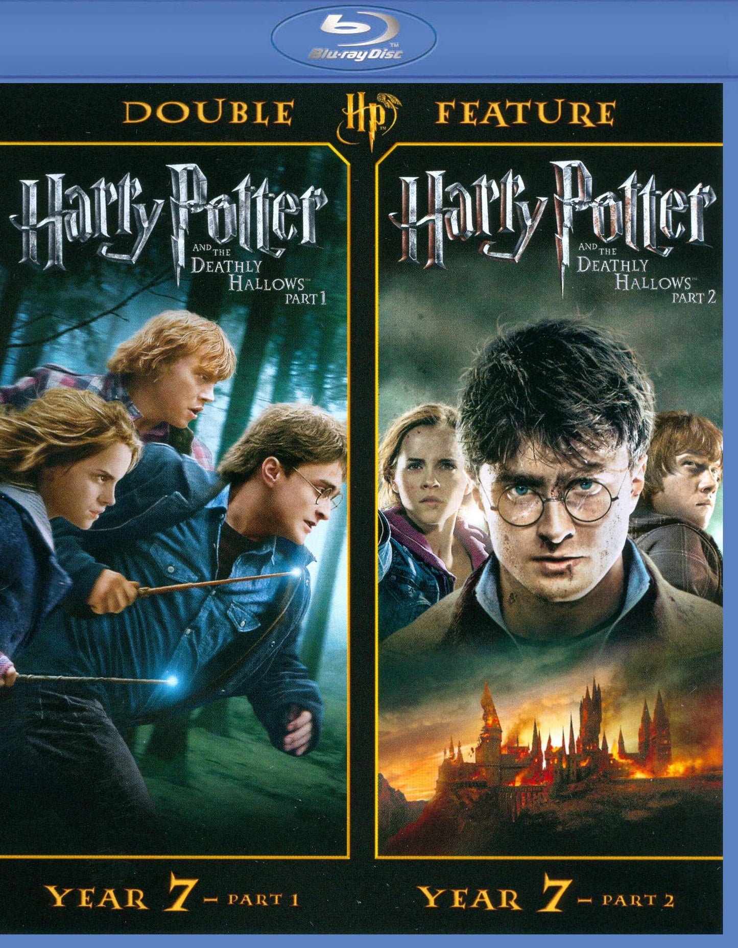 Harry Potter and the Deathly Hollows, Parts 1 and 2 [2 Discs] [Blu-ray]