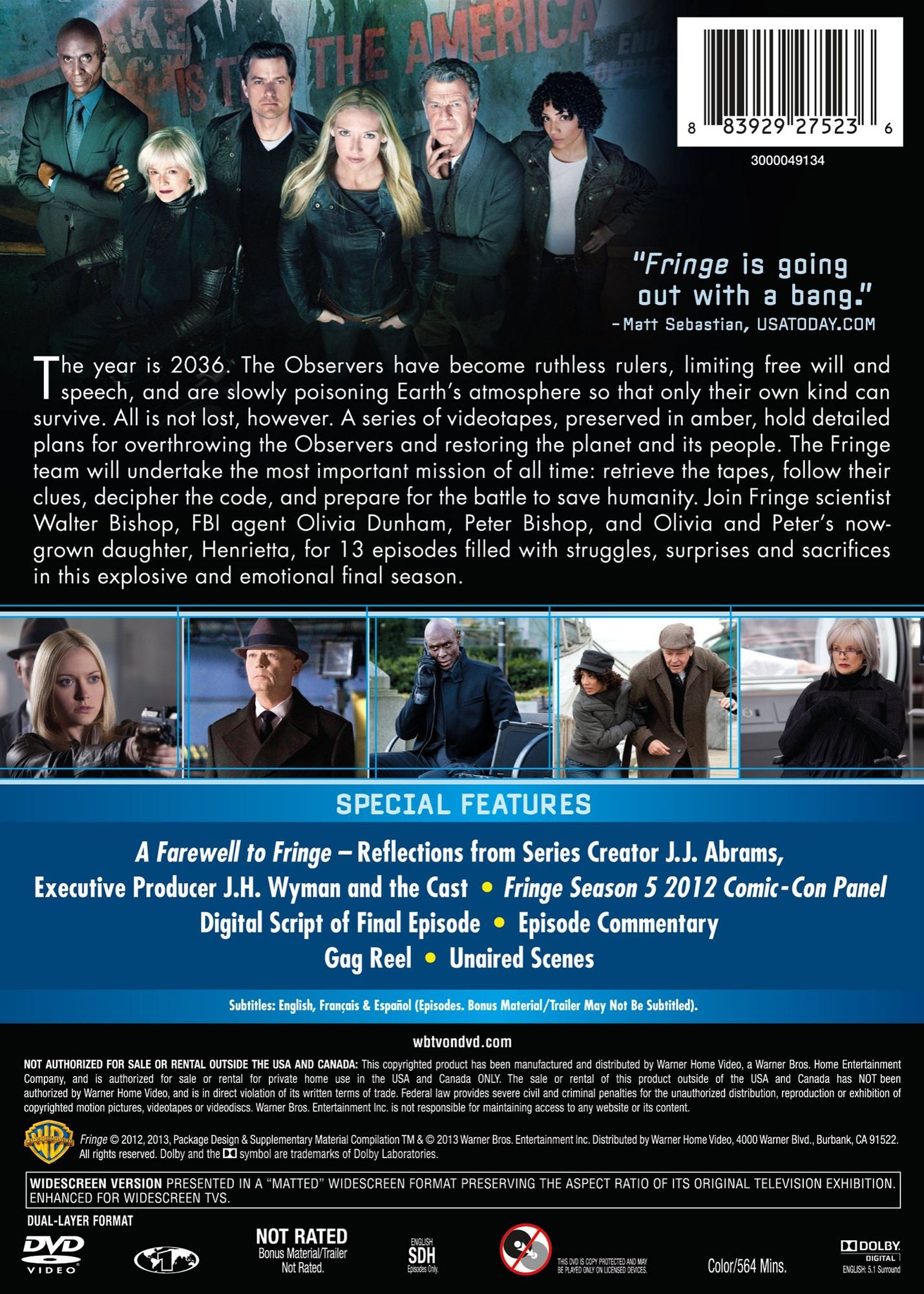 Fringe: The Complete Fifth and Final Season [4 Discs]