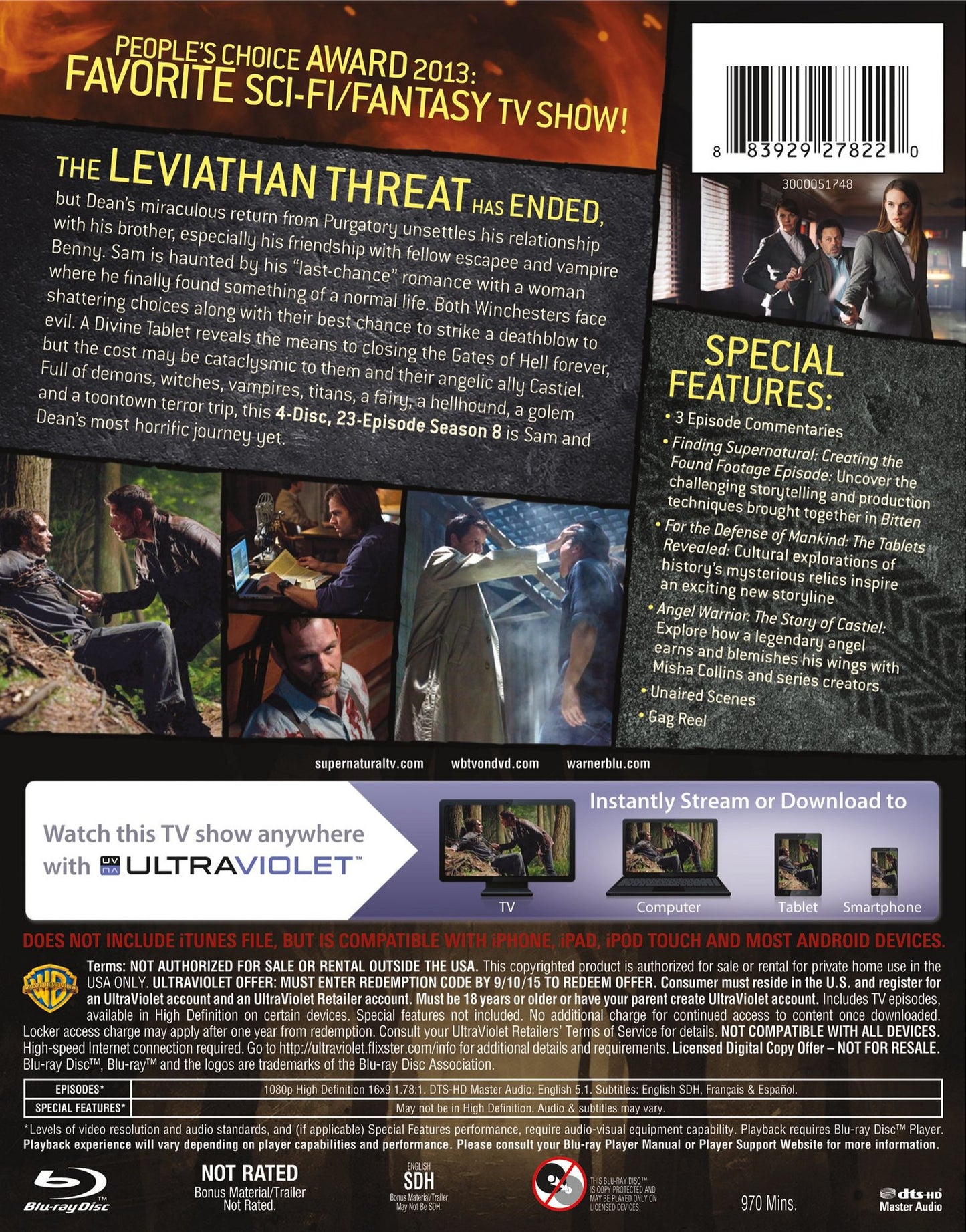 Supernatural: The Complete Eighth Season [4 Discs] [Blu-ray]
