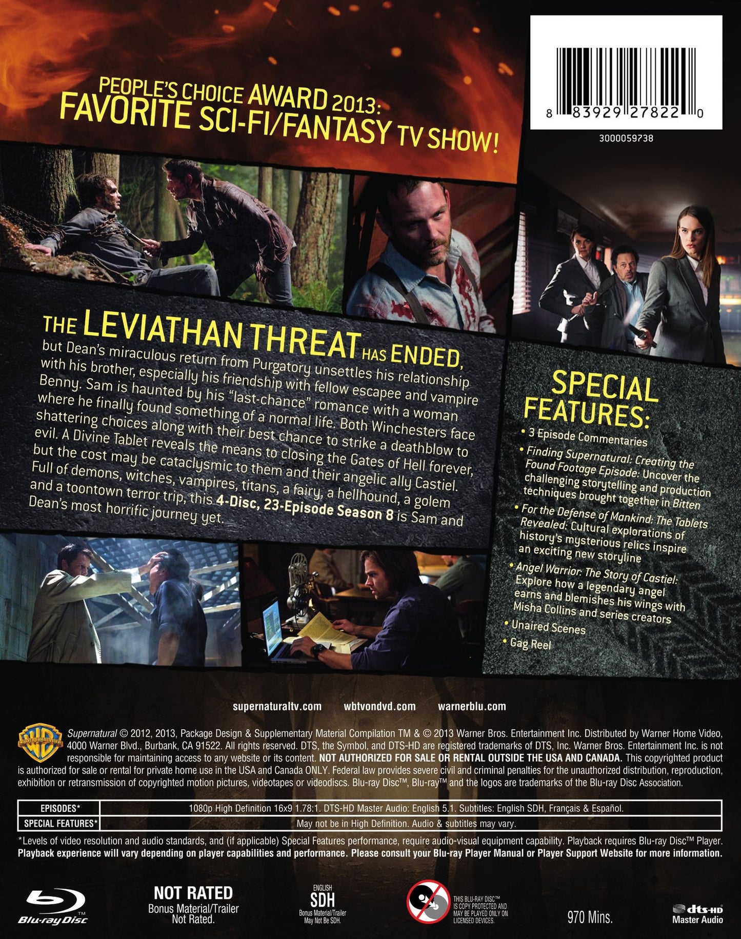 Supernatural: The Complete Eighth Season [4 Discs] [Blu-ray]