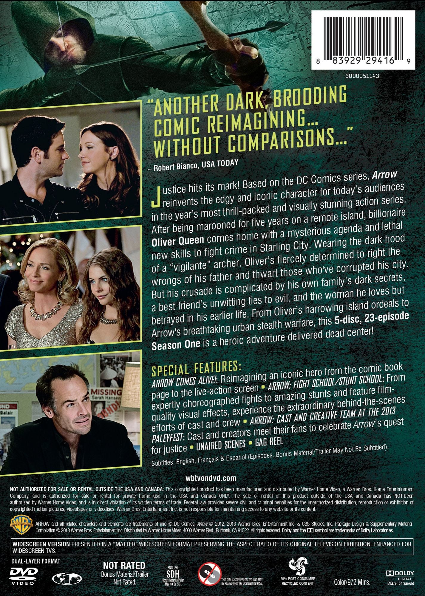 Arrow: The Complete First Season [5 Discs]