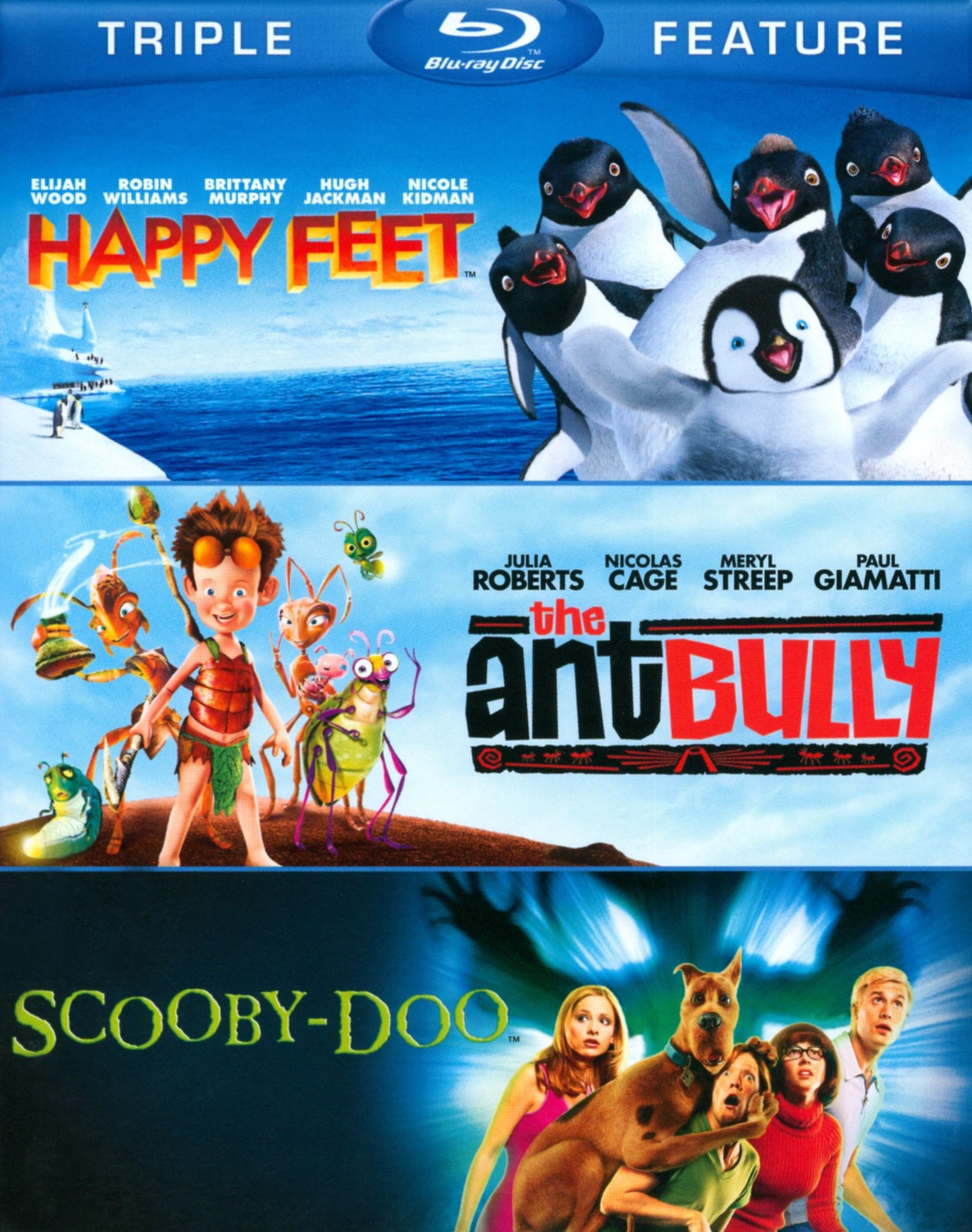 Happy Feet/The Ant Bully/Scooby-Doo: The Movie [3 Discs] [Blu-ray]