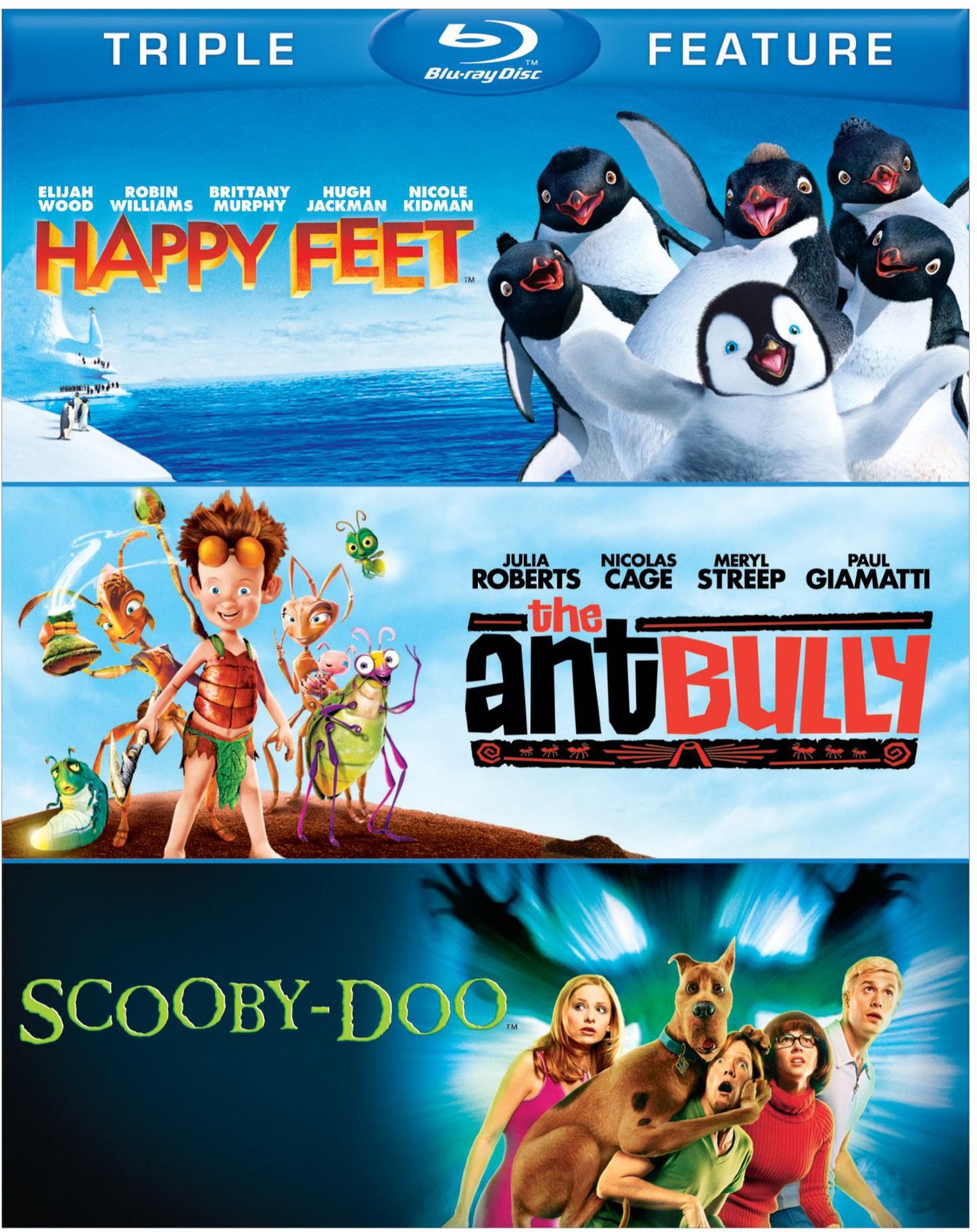 Happy Feet/The Ant Bully/Scooby-Doo: The Movie [3 Discs] [Blu-ray]
