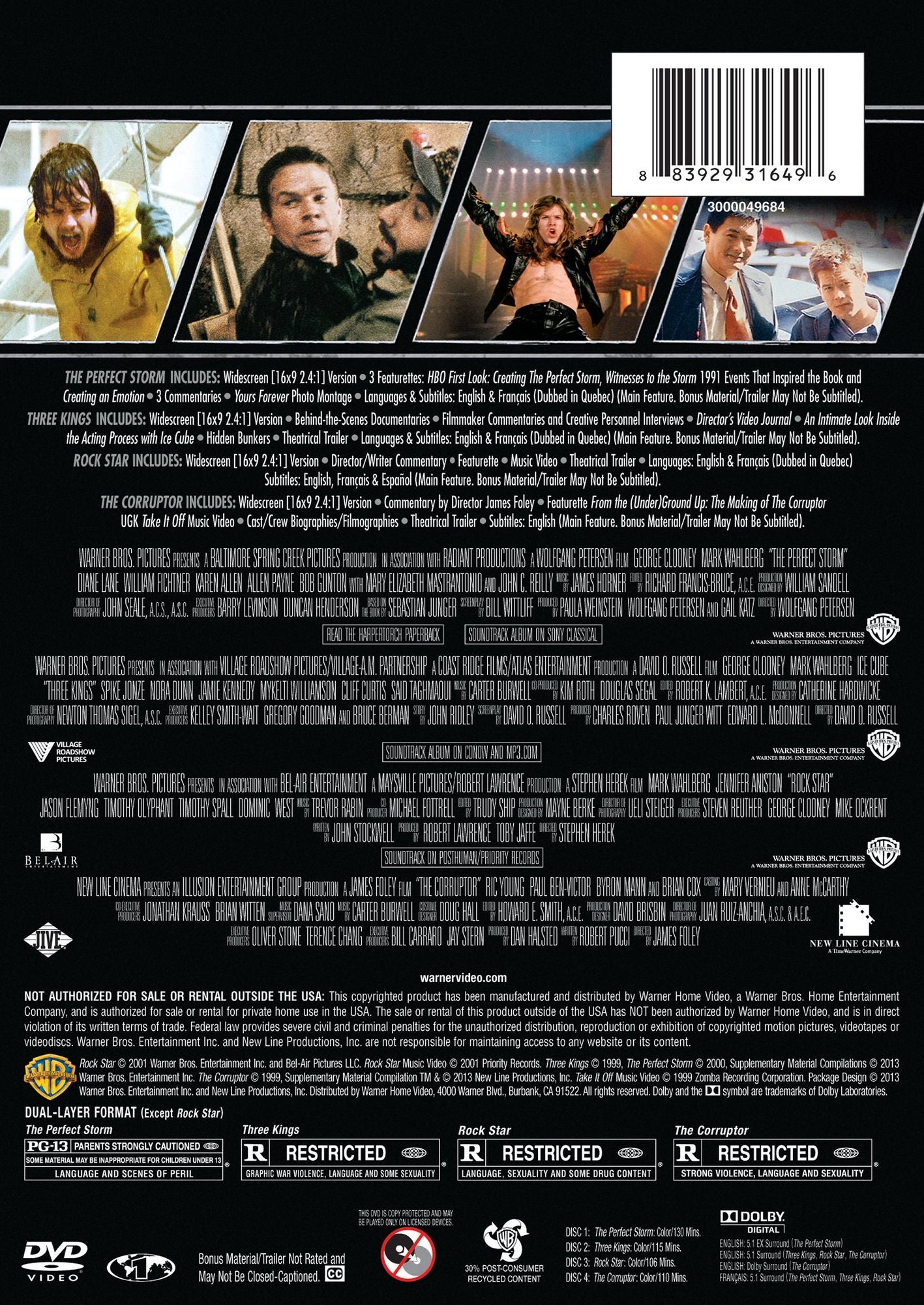 Mark Wahlberg: 4 Film Favorites [4 Discs]