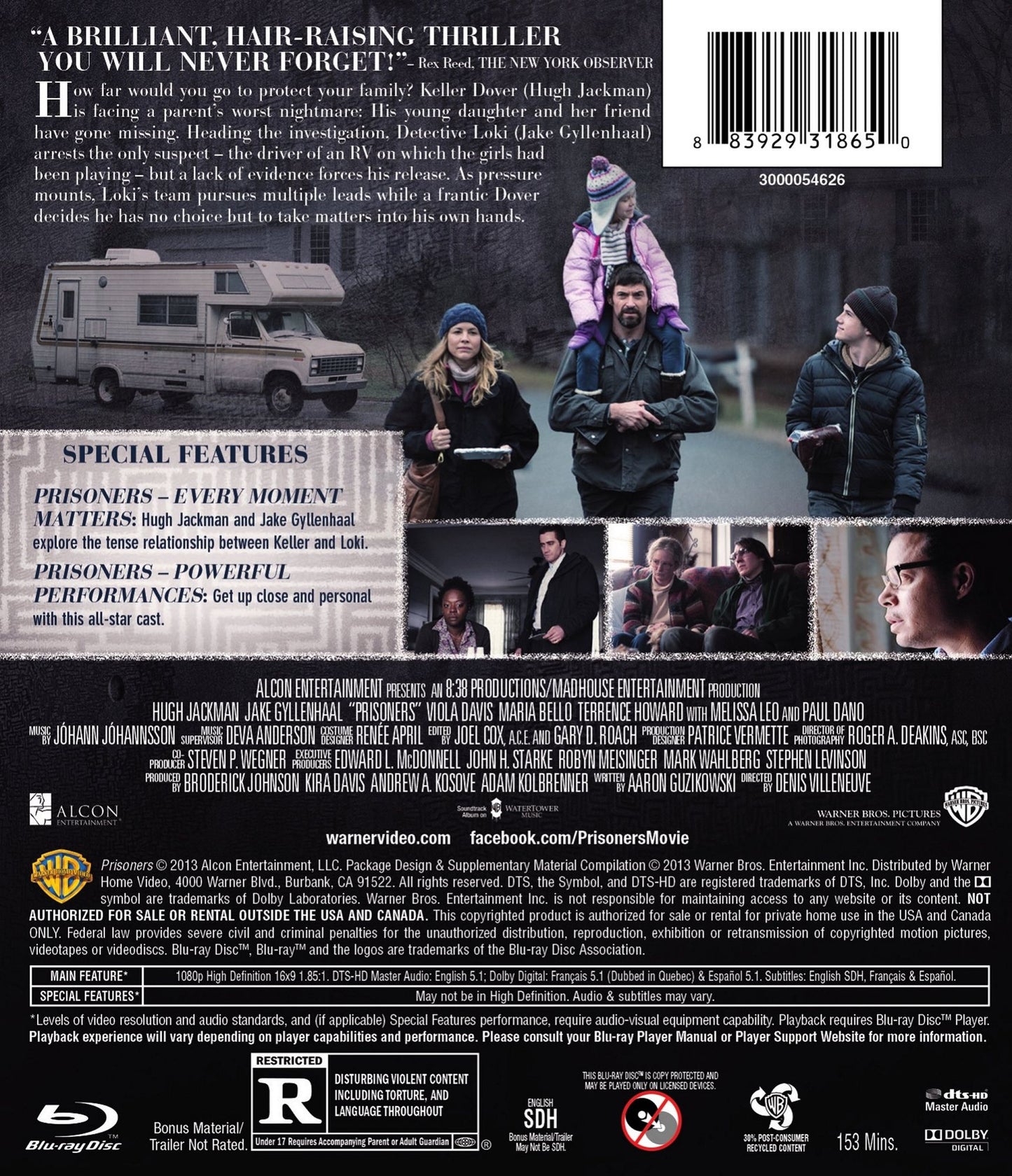 Prisoners [Includes Digital Copy] [Blu-ray]