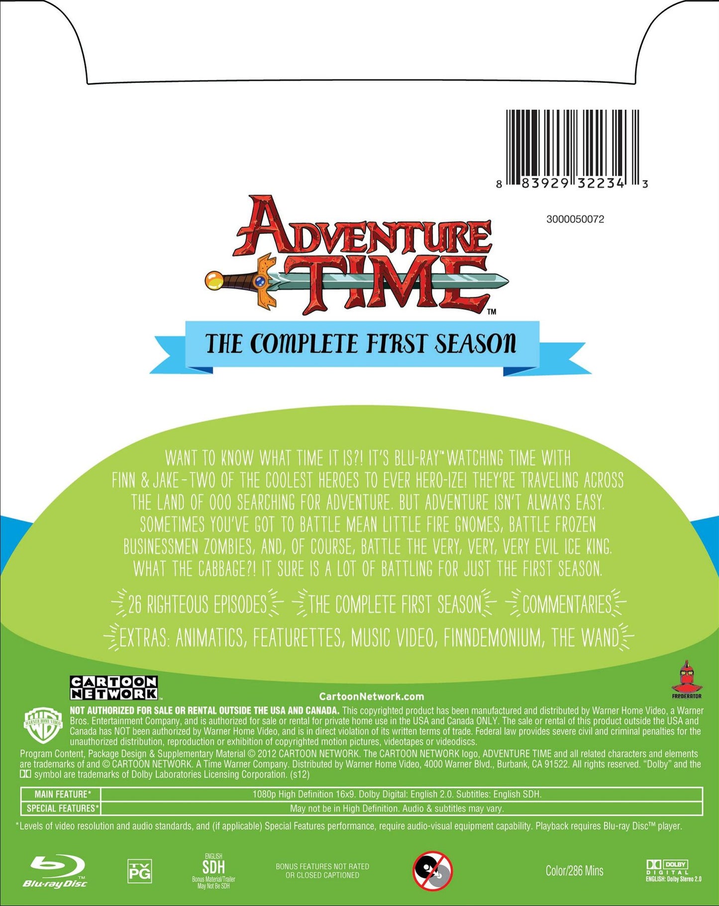 Adventure Time: The Complete First Season [Blu-ray]