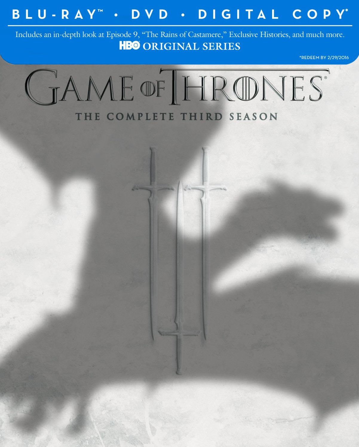 Game of Thrones: The Complete Third Season [7 Discs] [Includes Digital Copy] [Blu-ray/DVD]
