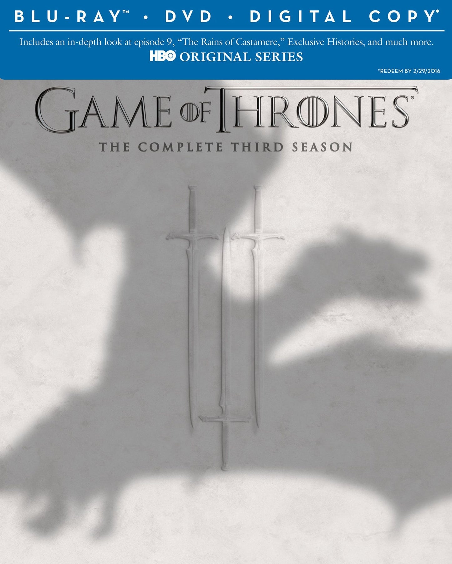 Game of Thrones: The Complete Third Season [7 Discs] [Includes Digital Copy] [Blu-ray/DVD]