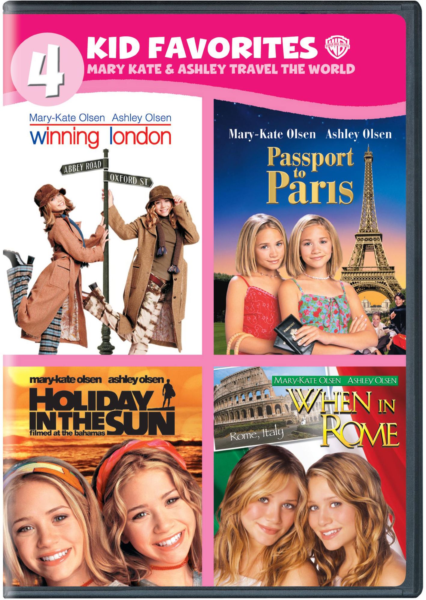4 Kid Favorites: Mary-Kate & Ashley Travel the World [4 Discs]