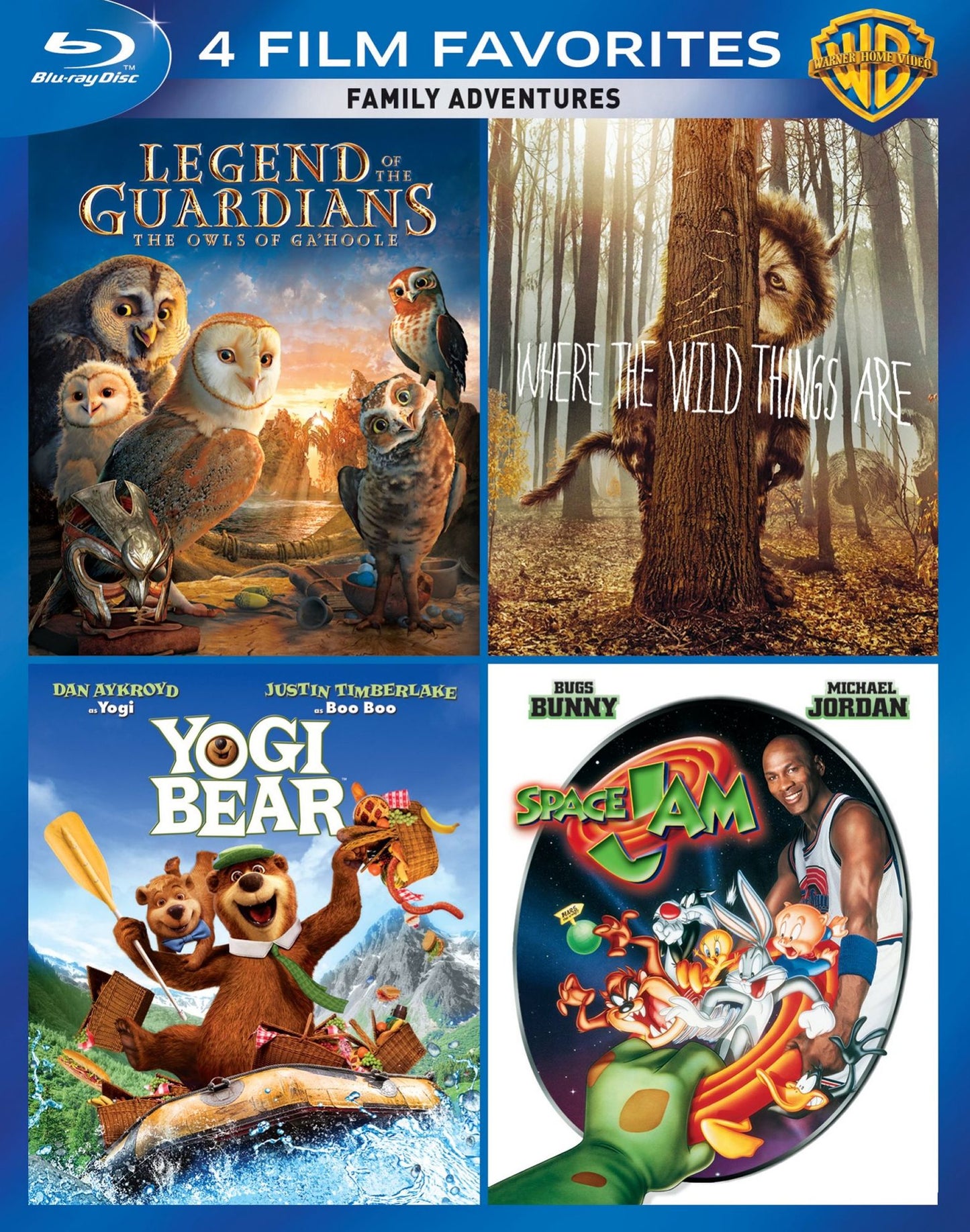 Family Adventures: 4 Film Favorites [4 Discs] [Blu-ray]
