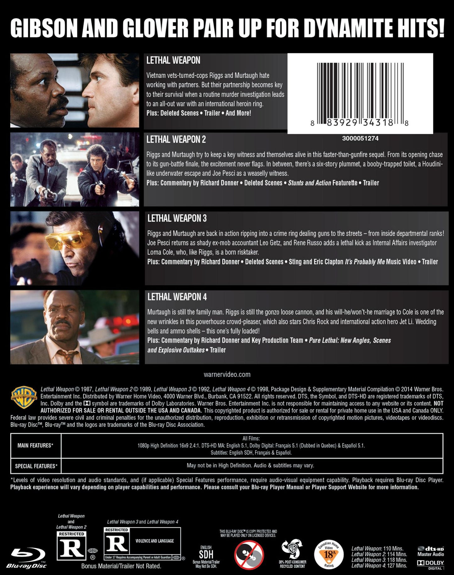 4 Film Favorites: Lethal Weapon