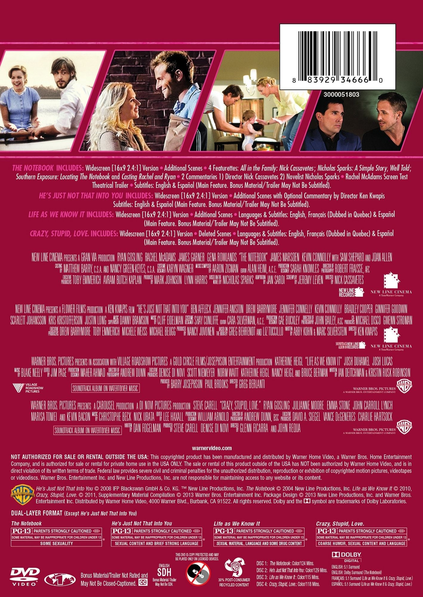 4 Film Favorite: Modern Romances Collection [4 Discs]