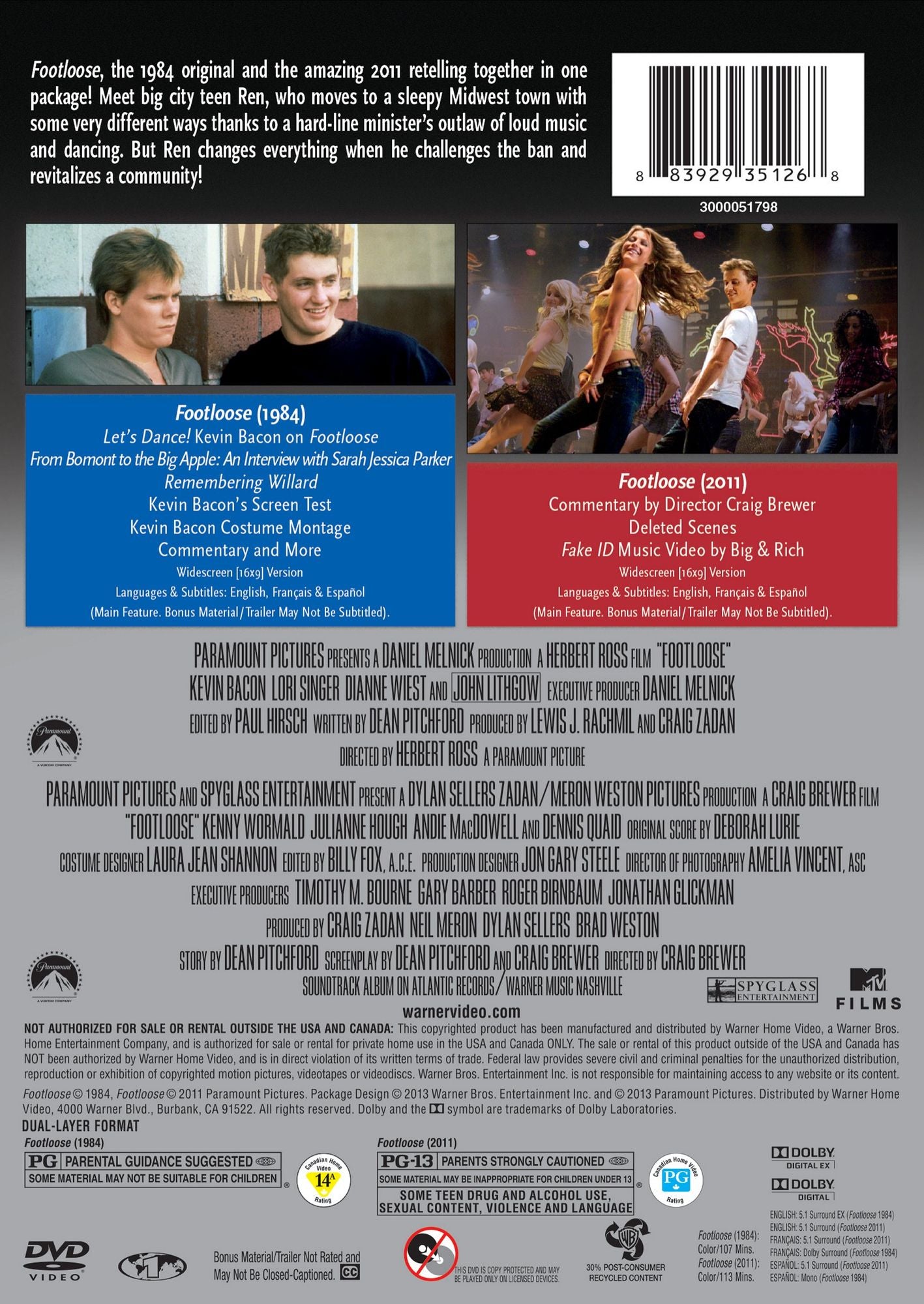 Footloose (1984)/Footloose (2011) [2 Discs]