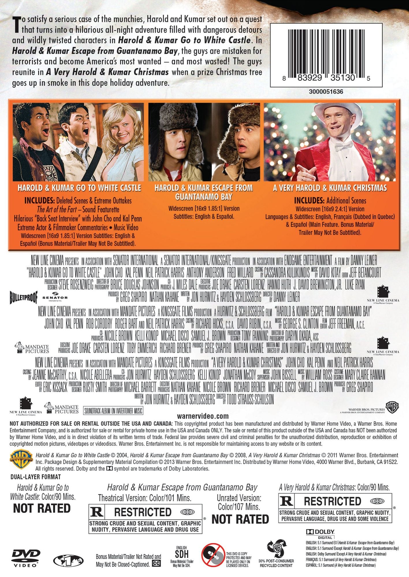 HAROLD & KUMAR / (3PC)