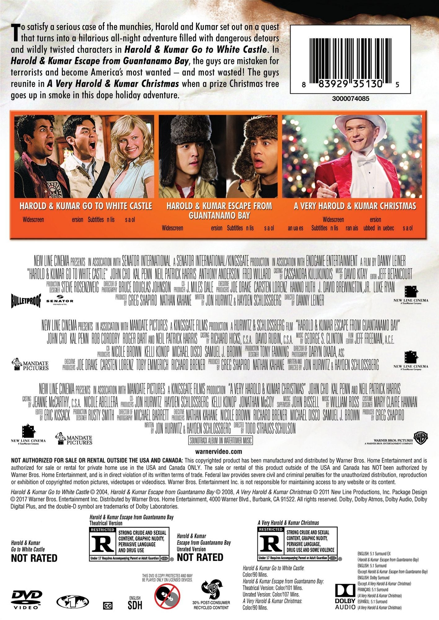 HAROLD & KUMAR / (3PC)
