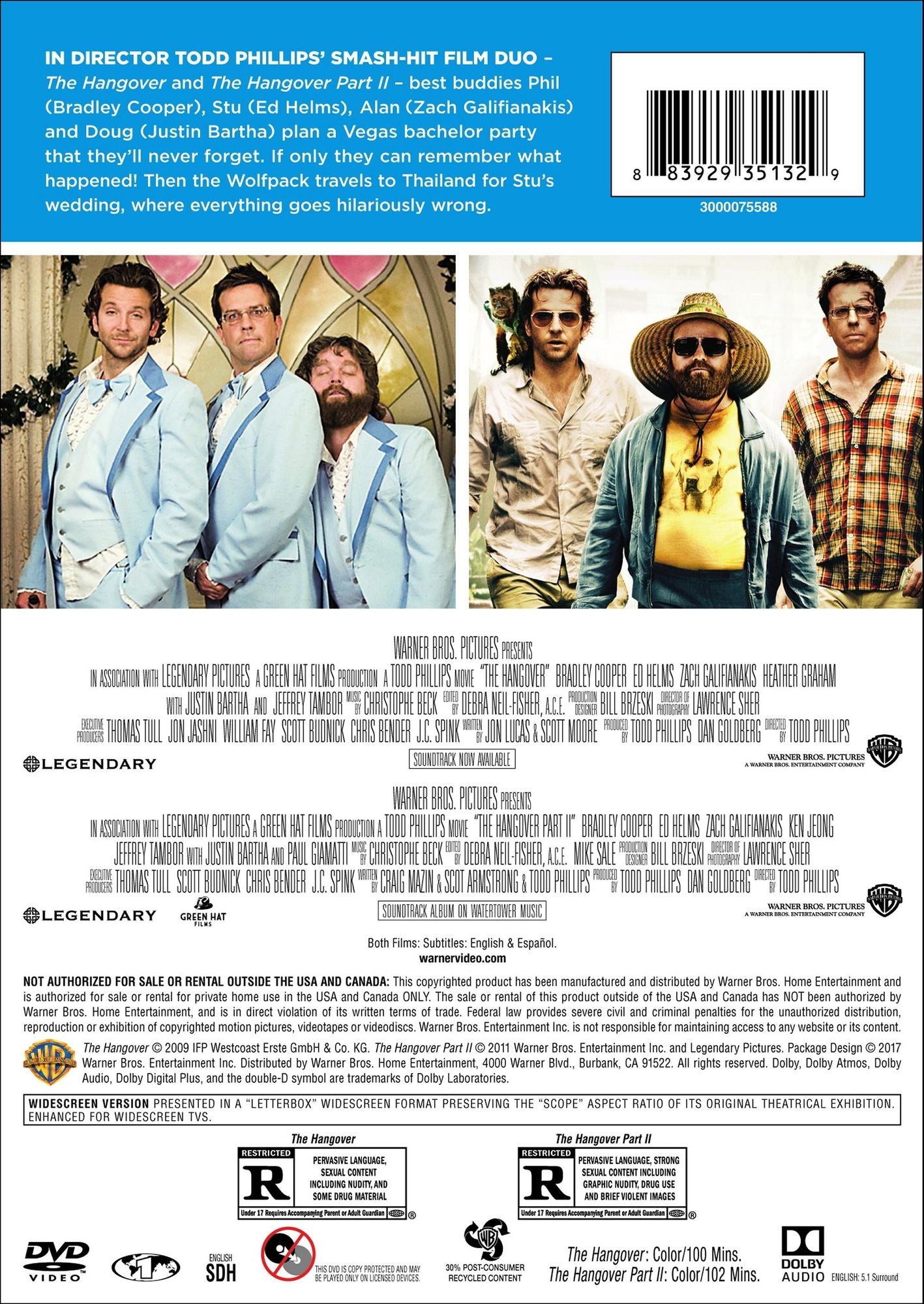 The Hangover/Hangover Part II [2 Discs]