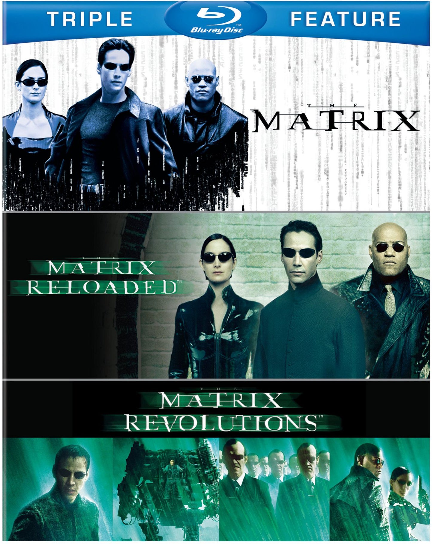 The Matrix/TheMatrix Reloaded/TheMatrix Revolutions [3 Discs] [Blu-ray]