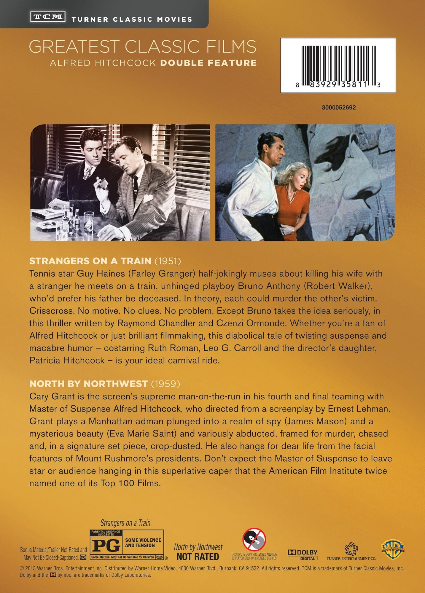Tcm North By Northwest / Strangers On A Train