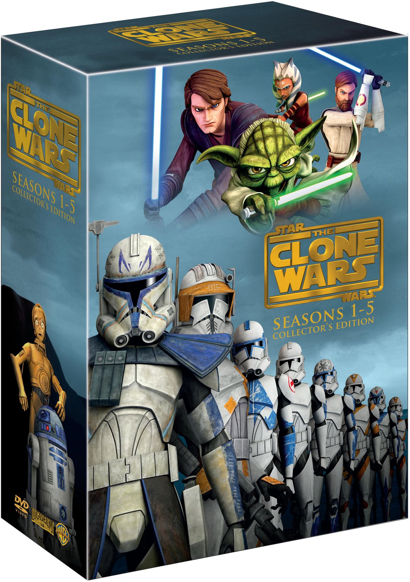 Star Wars: The Clone Wars - The Complete Seasons 1-5 [Collector's Edition] [19 Discs]