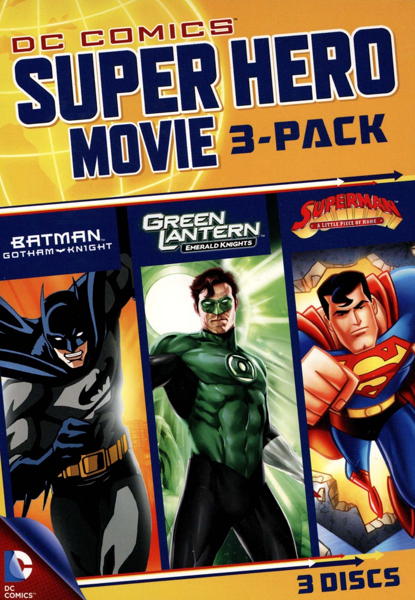 Dc Comics Super Hero Movie 3-Pack
