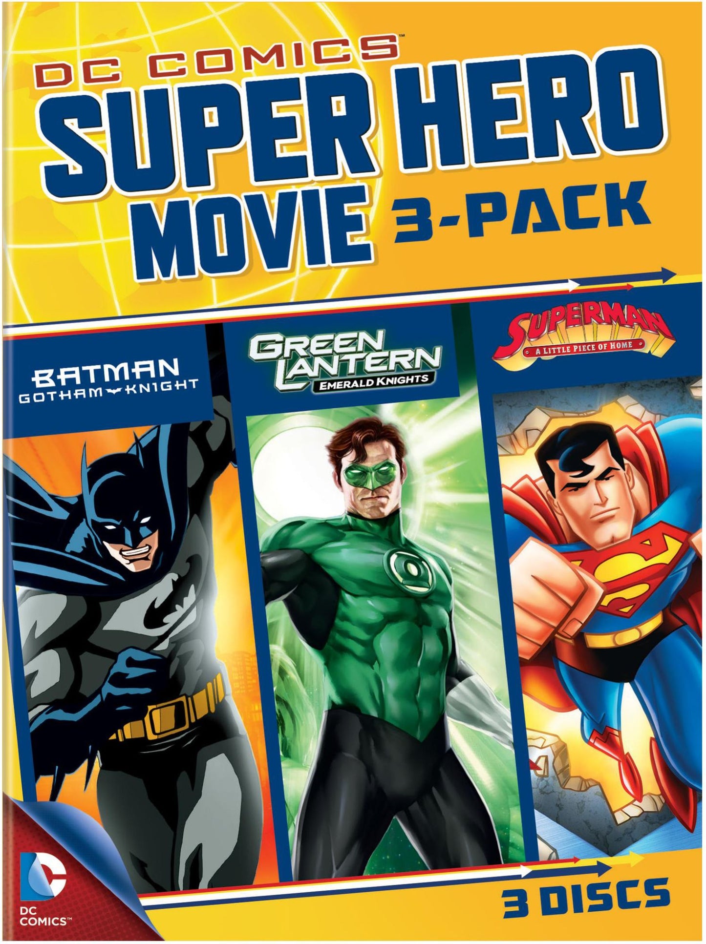 Dc Comics Super Hero Movie 3-Pack