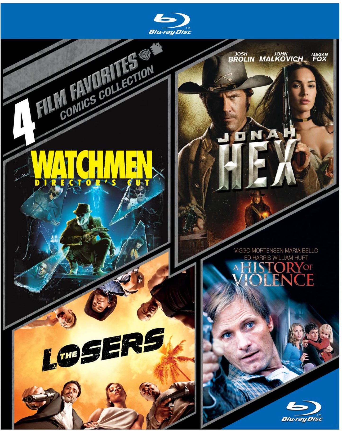 Comics Collection: 4 Film Favorites [4 Discs] [Blu-ray]