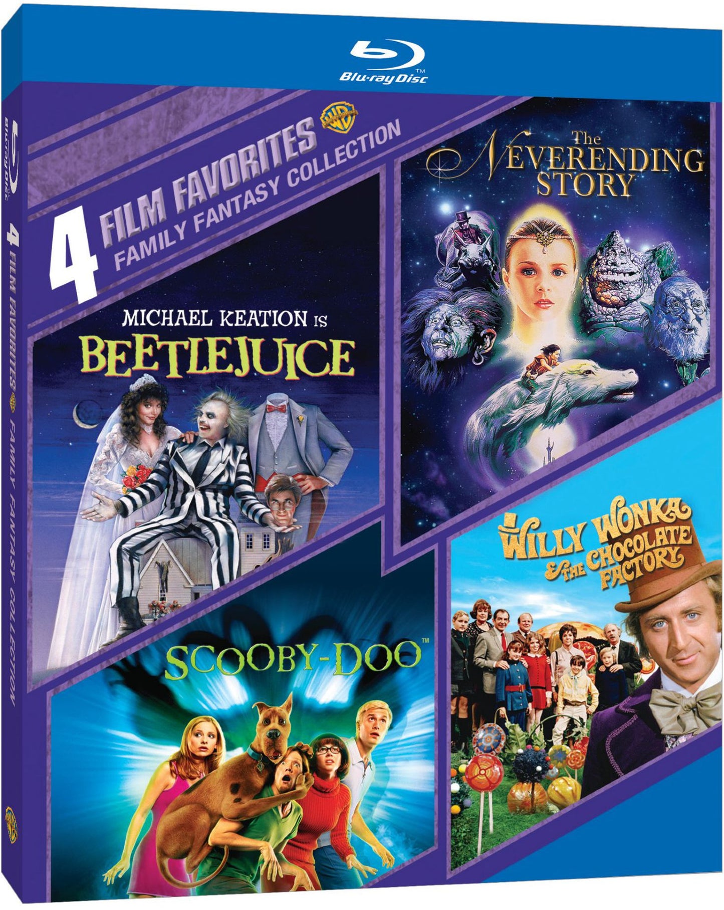 Family Fantasy Collection: 4 Film Favorites [4 Discs] [Blu-ray]