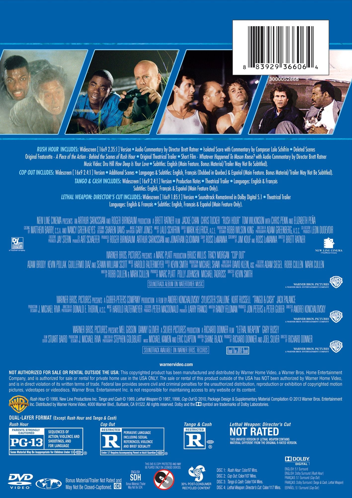 Buddies & Badges Collection: 4 Film Favorites