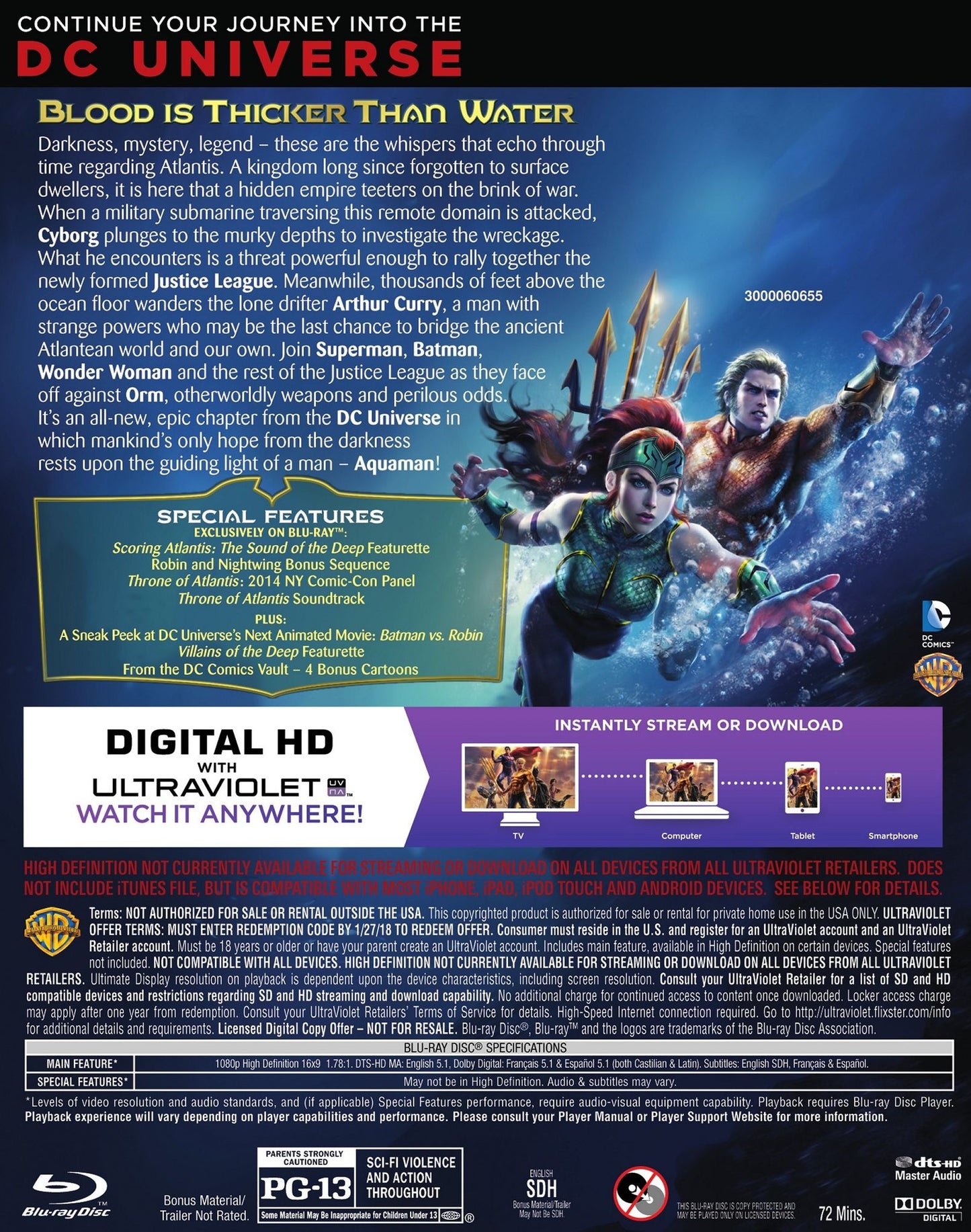 Justice League: Throne of Atlantis [Blu-ray]
