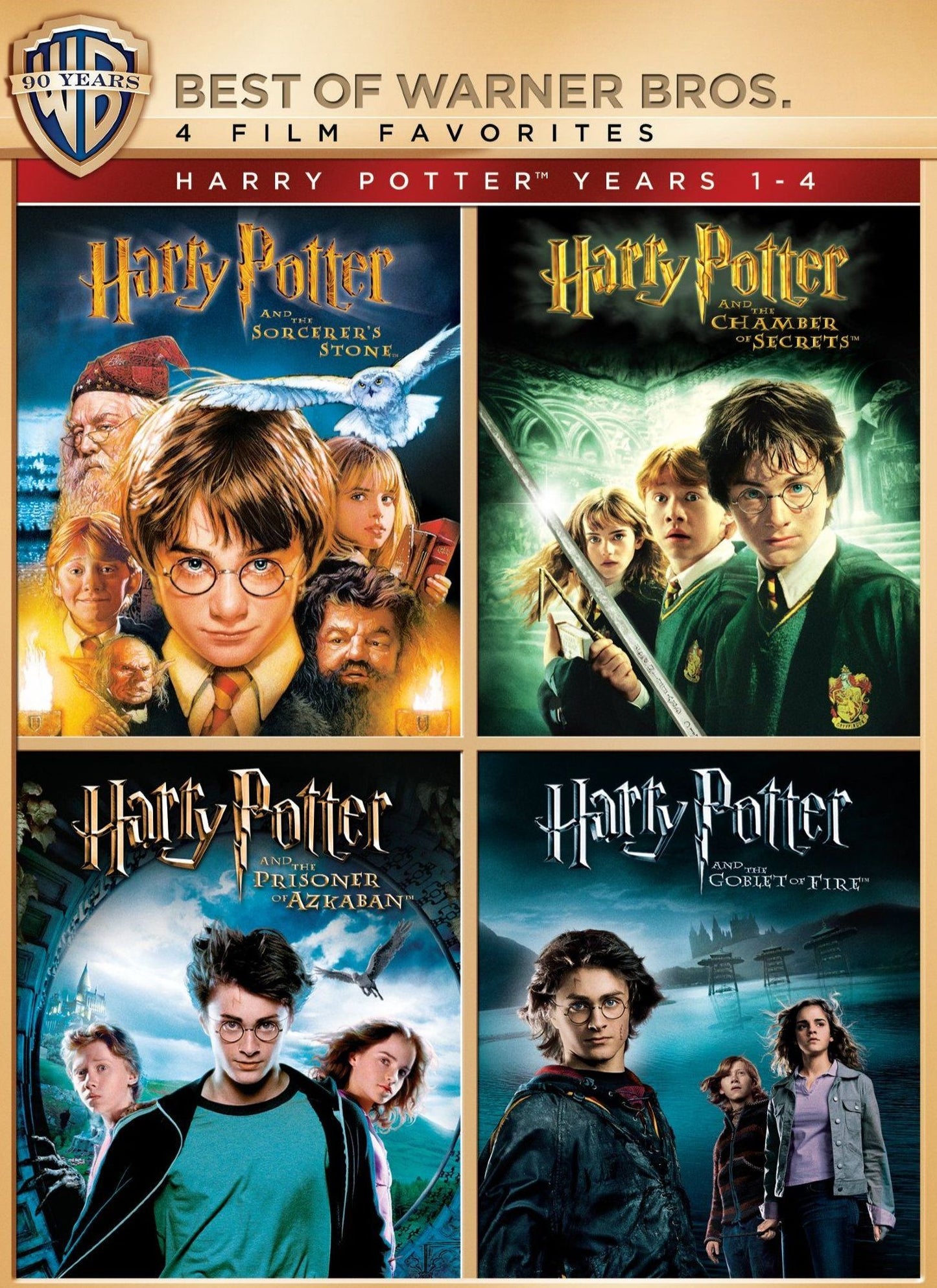 HARRY POTTER YEARS 1-4 (4PC WS)