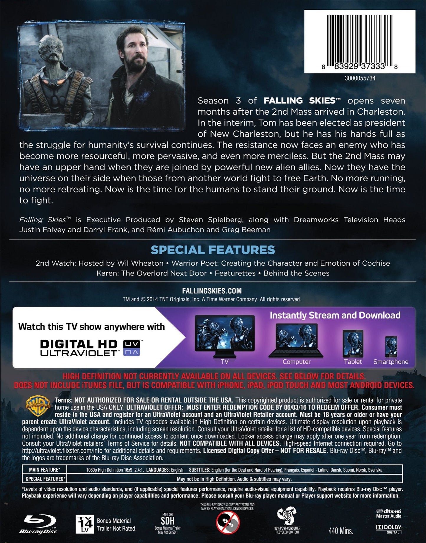 Falling Skies: The Complete Third Season [2 Discs] [Blu-ray]