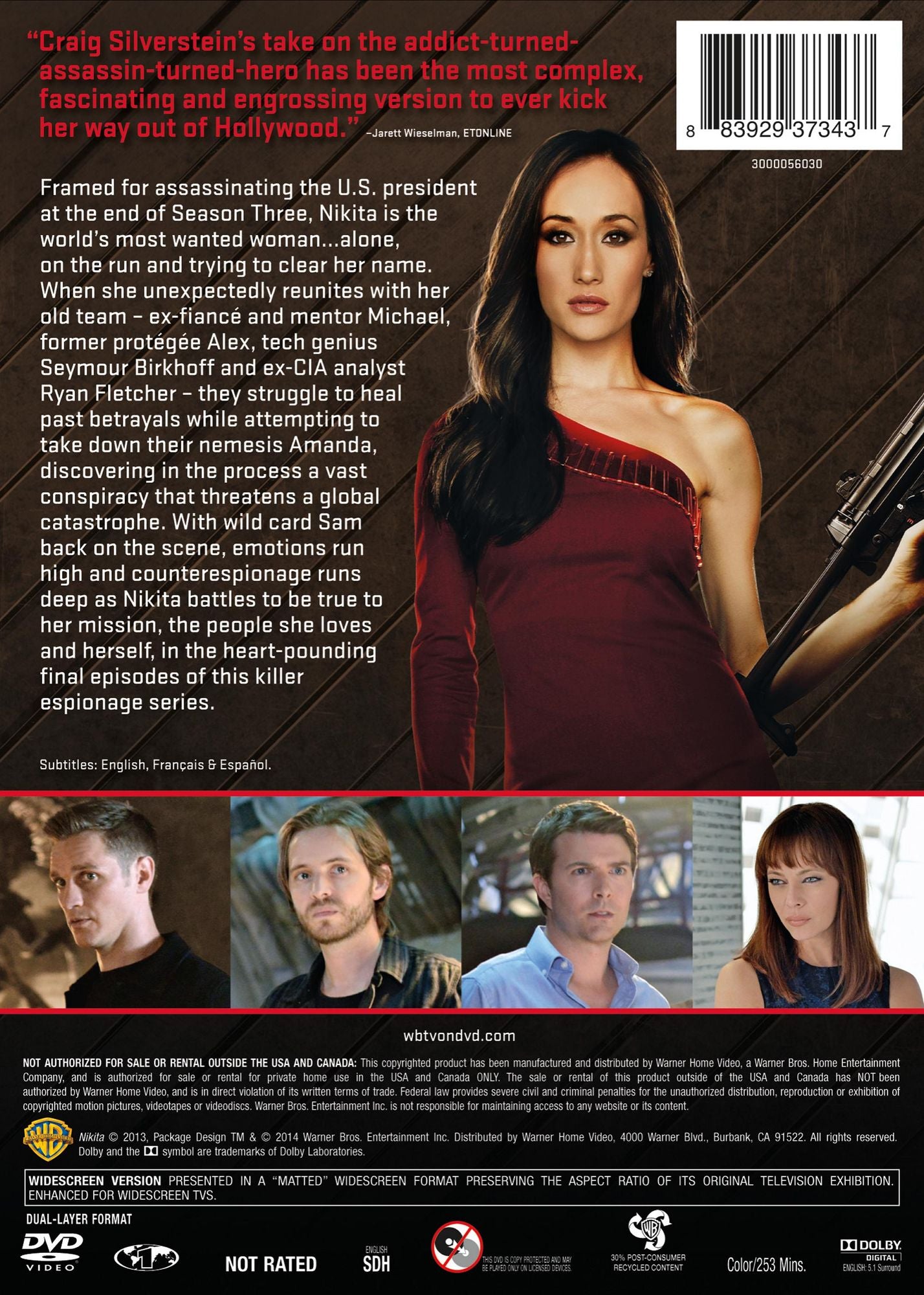 Nikita: Complete Fourth & Final Season
