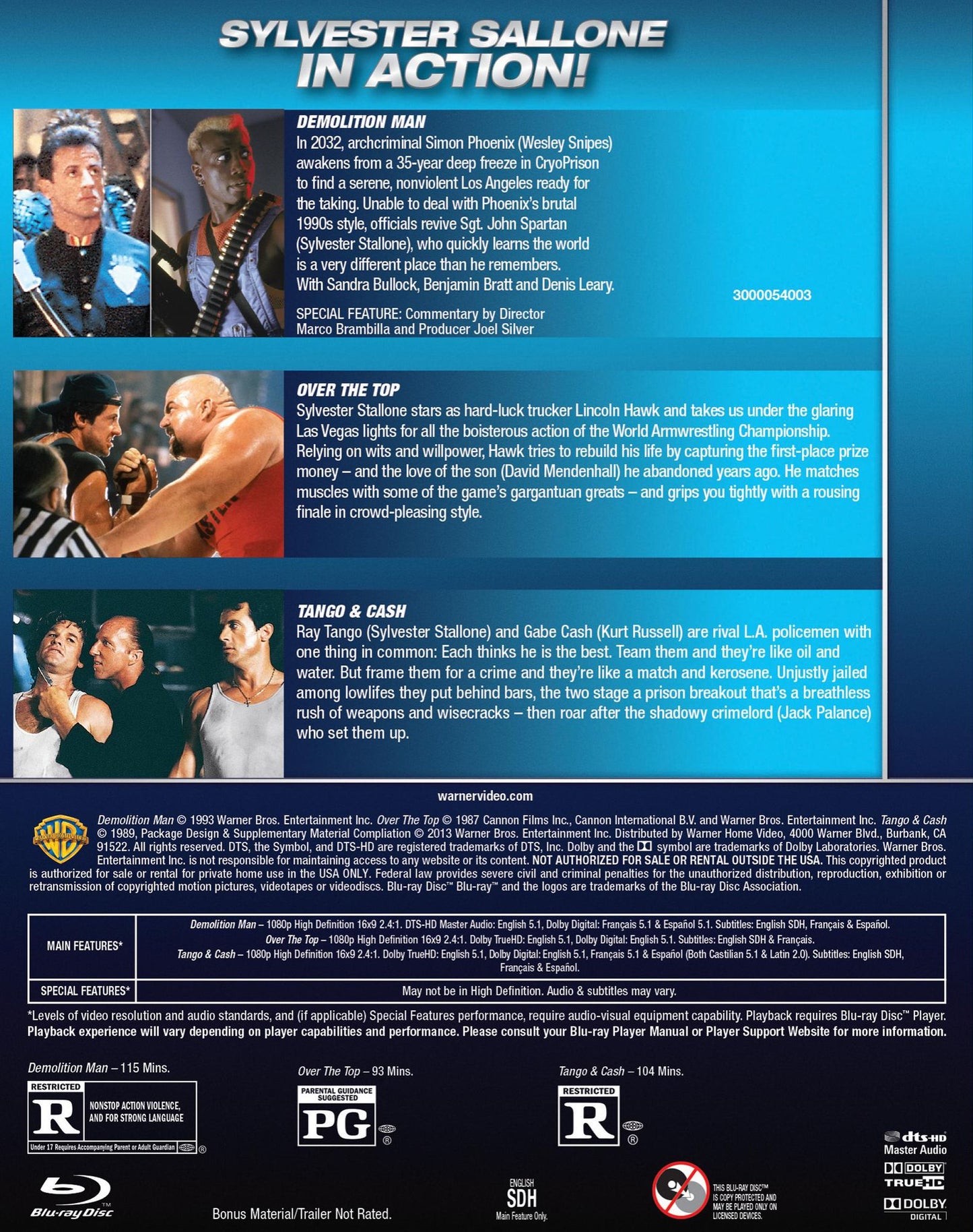 Slyvester Stallone: Triple Feature