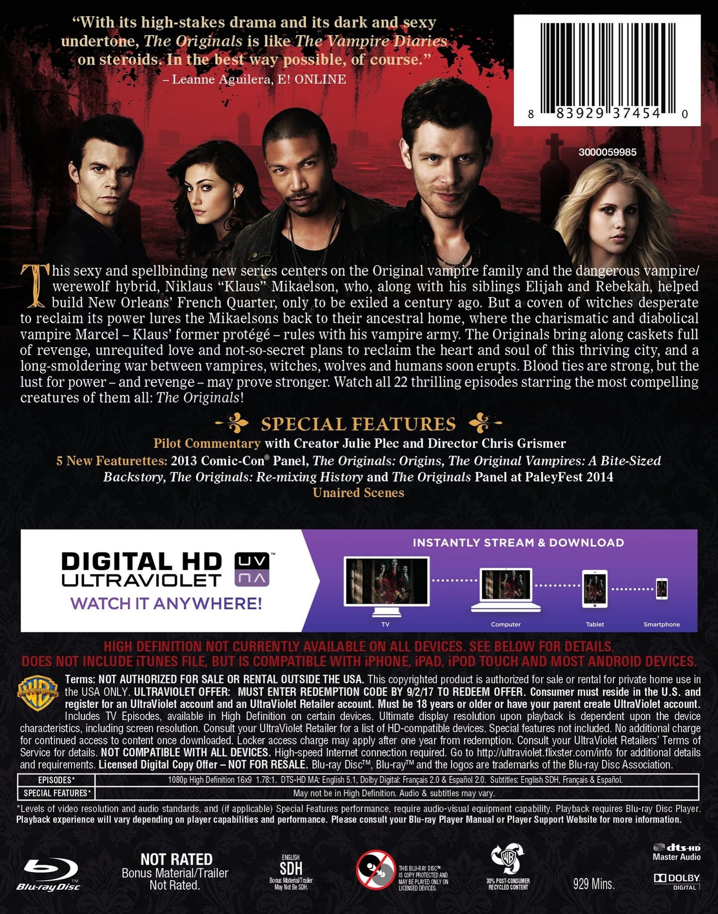 The Originals: The Complete First Season [Blu-ray/DVD] [Includes Digital Copy] [UltraViolet]