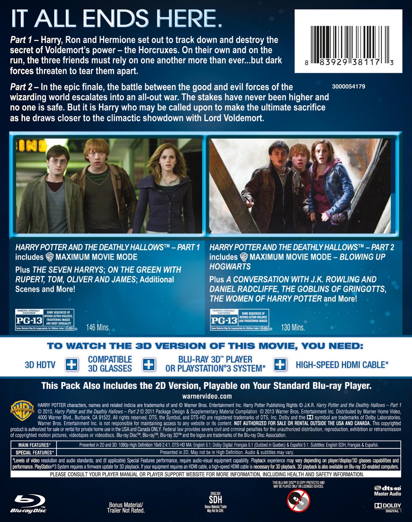 Harry Potter & Deathly Hallows: Part 1/Harry Potter & Deathly Hallows: Part 2