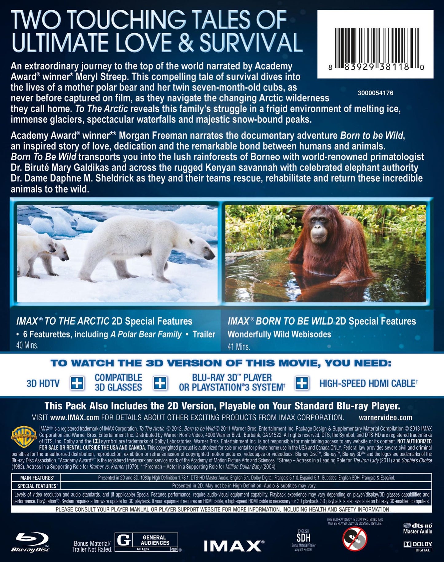 Imax: To The Arctic / Imax: Born To Be Wild