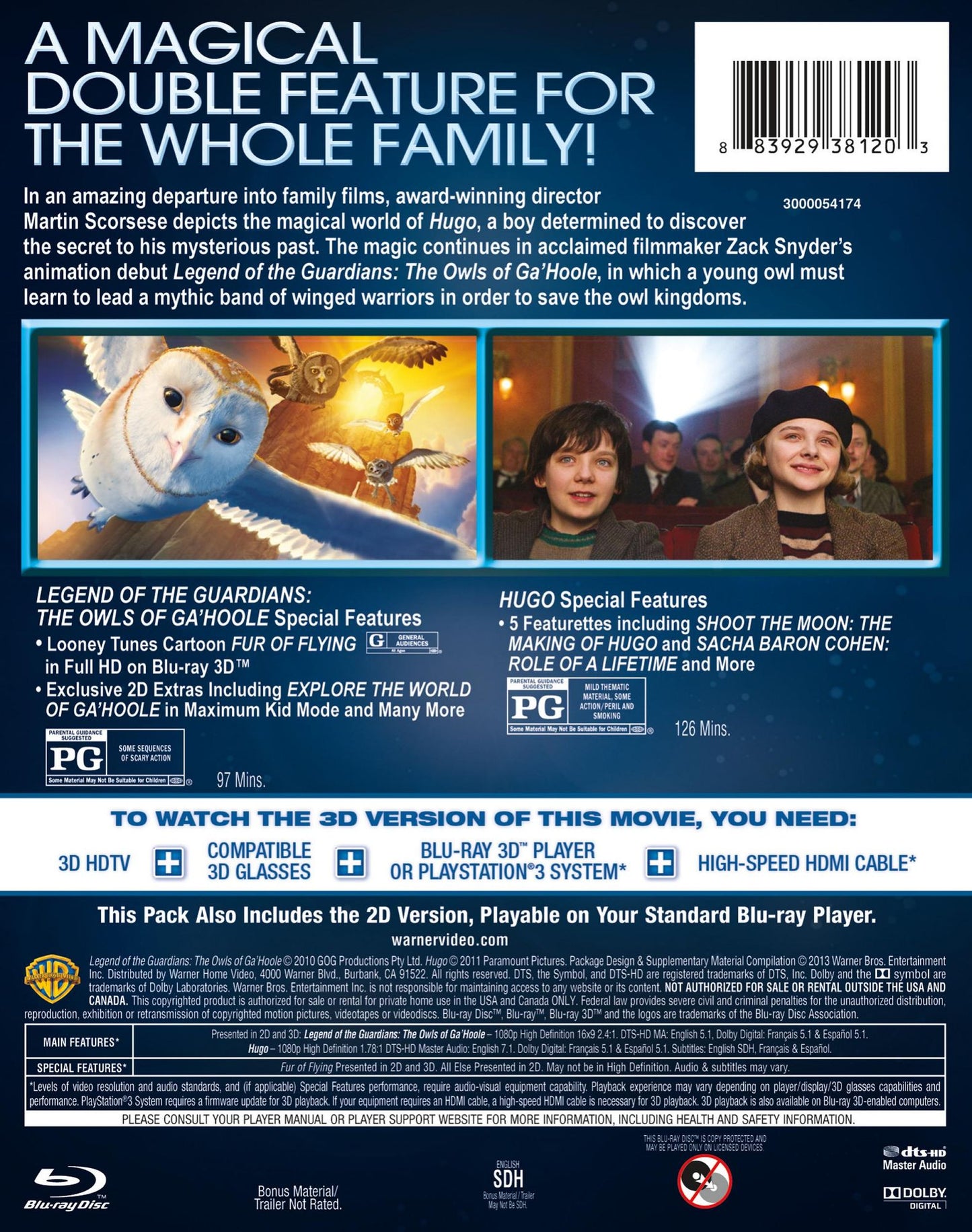 Legend Of The Guardians: Owls Ga'hoole / Hugo