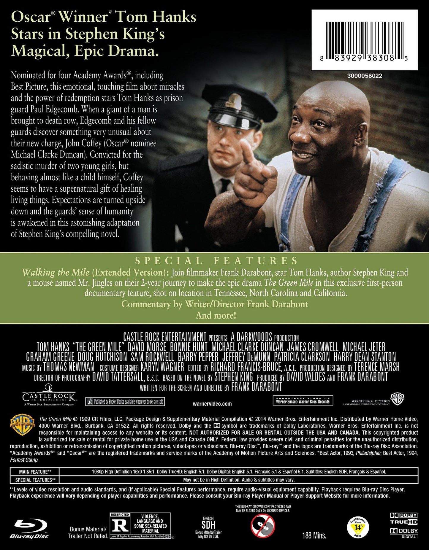 The Green Mile [2 Discs] [Blu-ray]