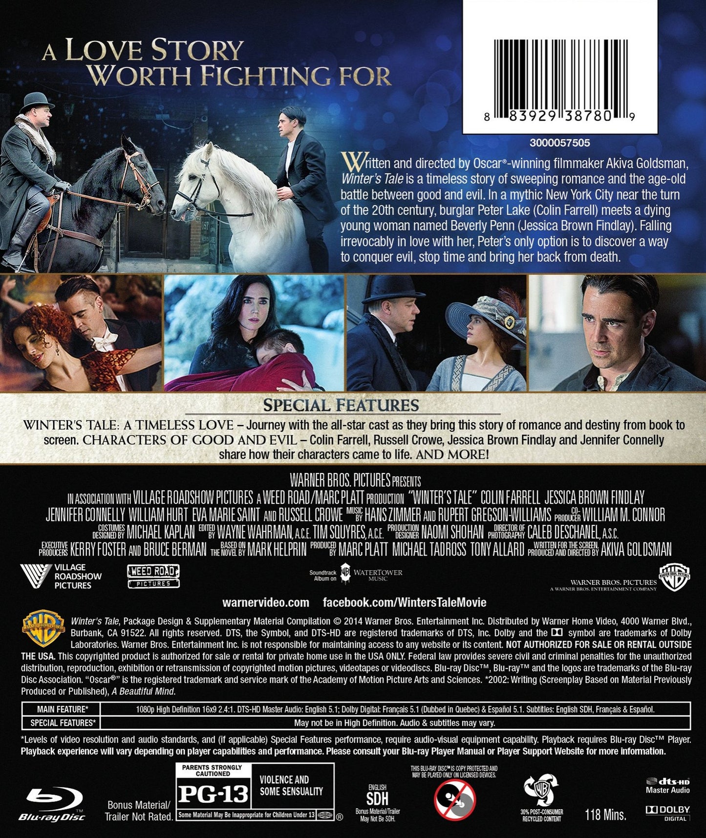 Winter's Tale [2 Discs] [Includes Digital Copy] [Blu-ray/DVD]